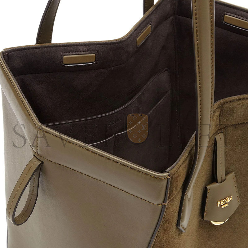 F**di origami medium leather green 8bh414as79f1ppt (27*27*15cm)